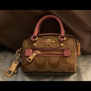 Coach Mini Rowan Satchel bag in signature canvas